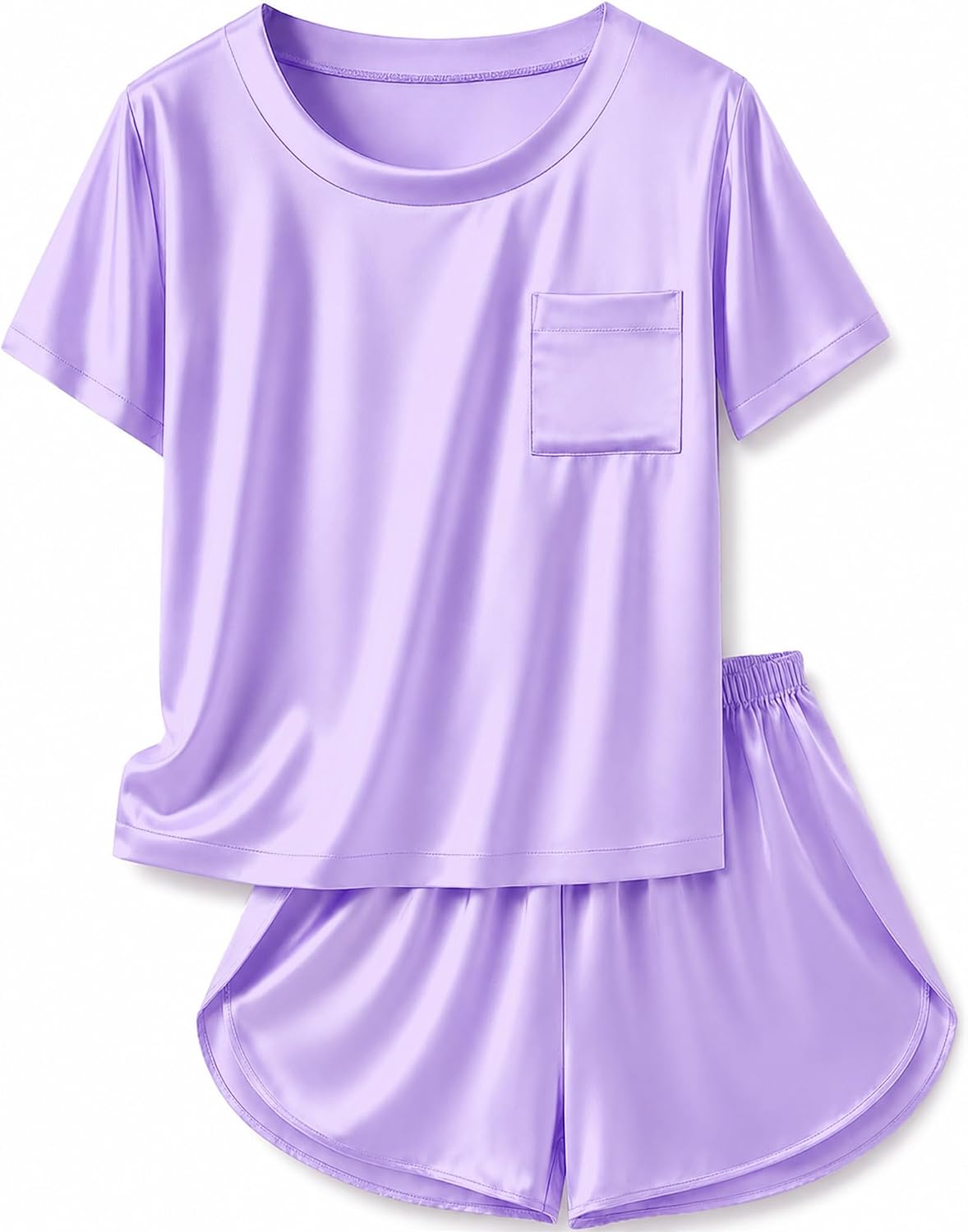 Petite&Me Silky Soft Girls Pajamas with Flowy Shorts, Sizes 6-14