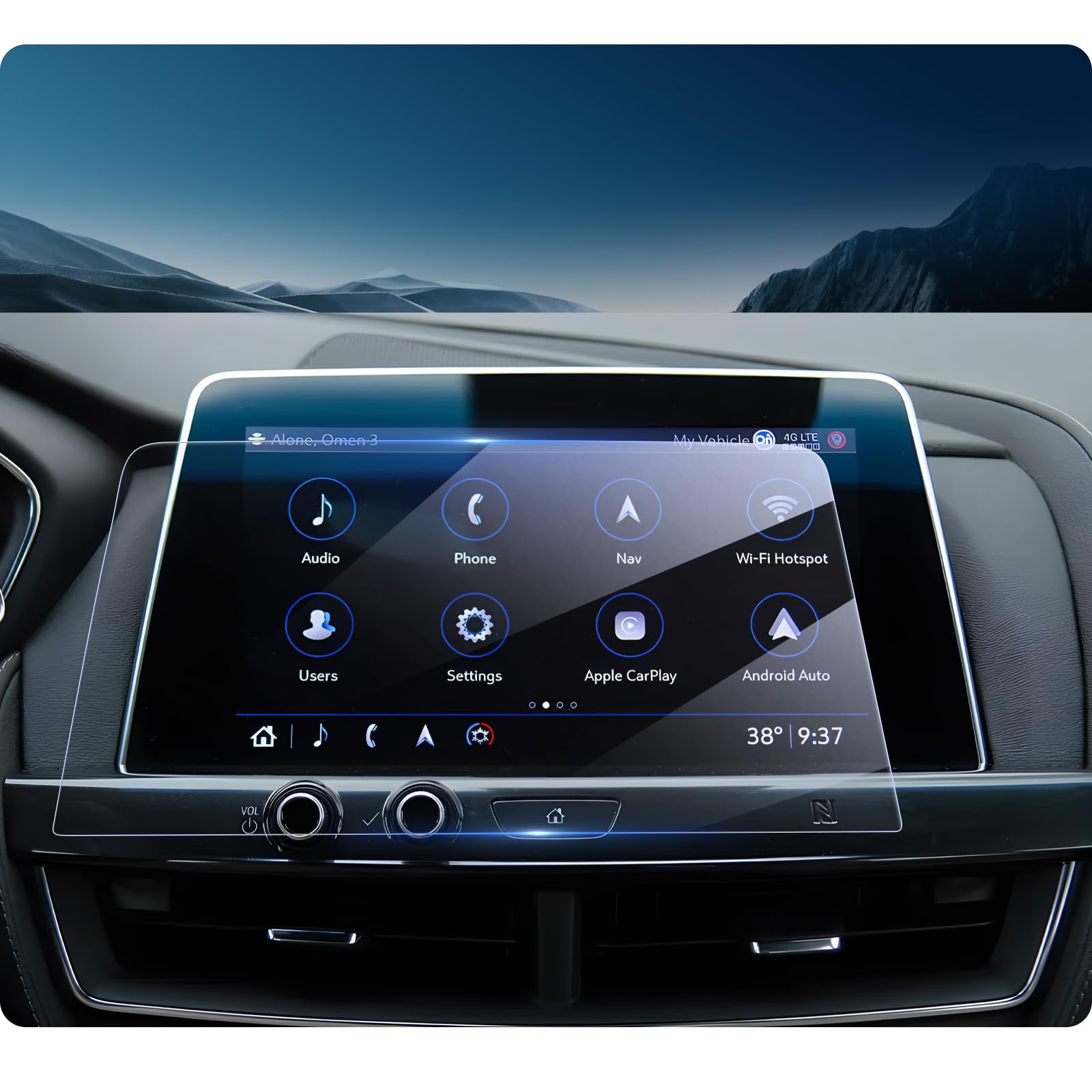 LUWU 2024 Cadillac Screen Protector Compatible with 2020 2021 2022 2023 2024 Cadillac CT5 Accessories Tempered Glass Anti-Glare 2024 Cadillac CT5