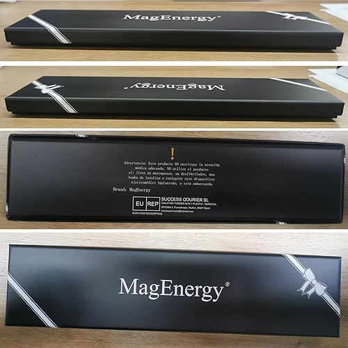Miniatura 7 de MagEnergy Pulseras magnéticas para hombres, pulsera magnética de terapia ultra fuerte para hombres, regalo de joyería ajustable con herramienta de