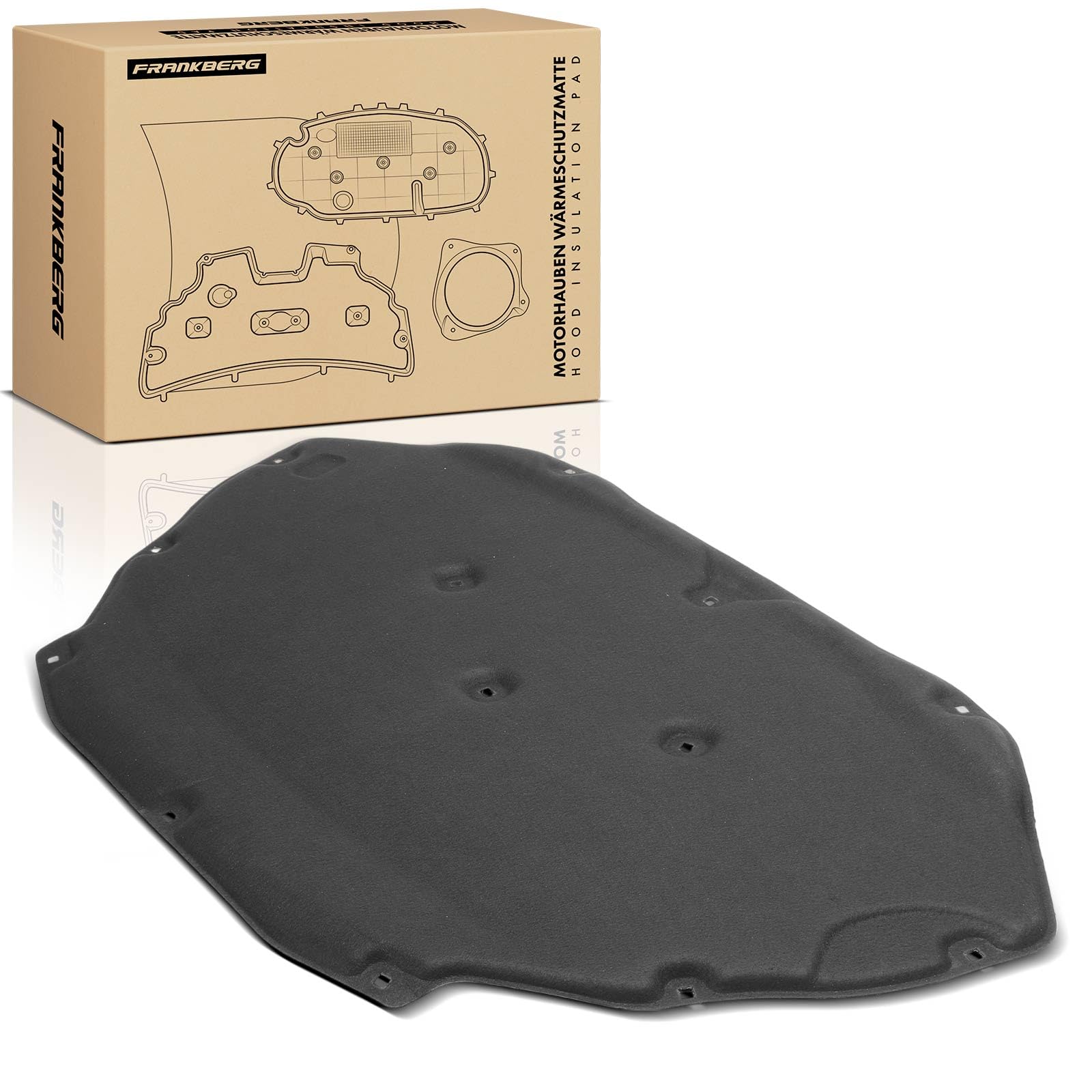Frankberg Isolamento acustico del vano motore 95855683120 | Compatibile con: C.a.y.e.n.n.e 92A