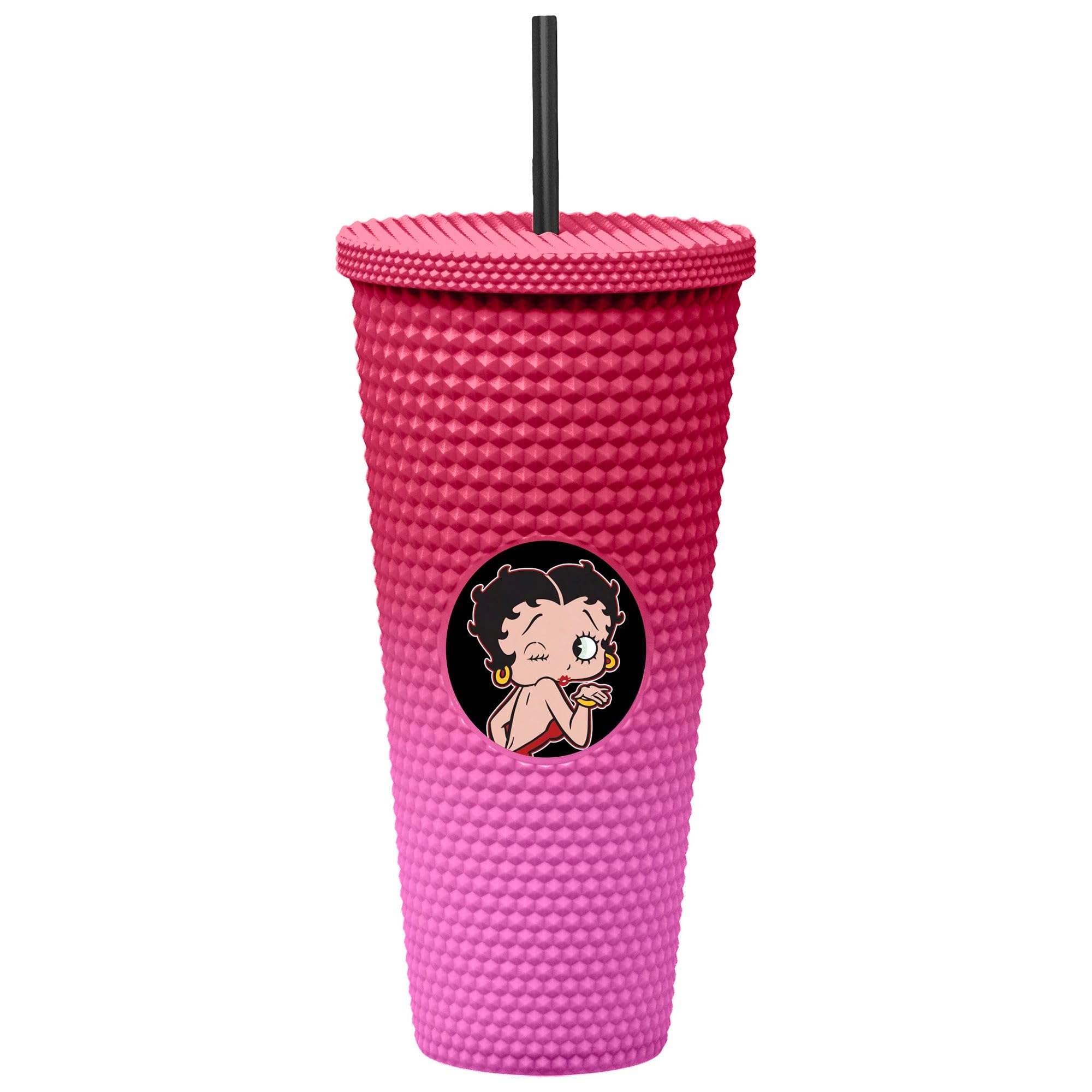 Spoontiques Betty Boop 32oz Acrylic Studded Travel Cup