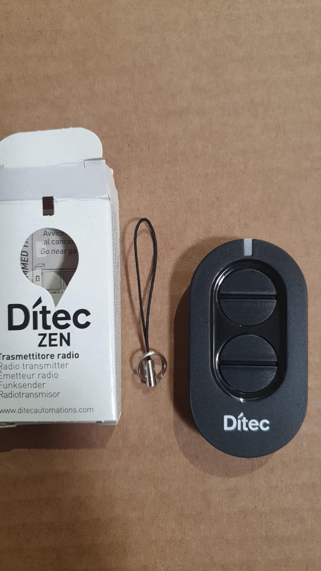 Télécommande 433 MHz DITEC ZEN 4 canaux à rolling code anti-copie pour garage - 4