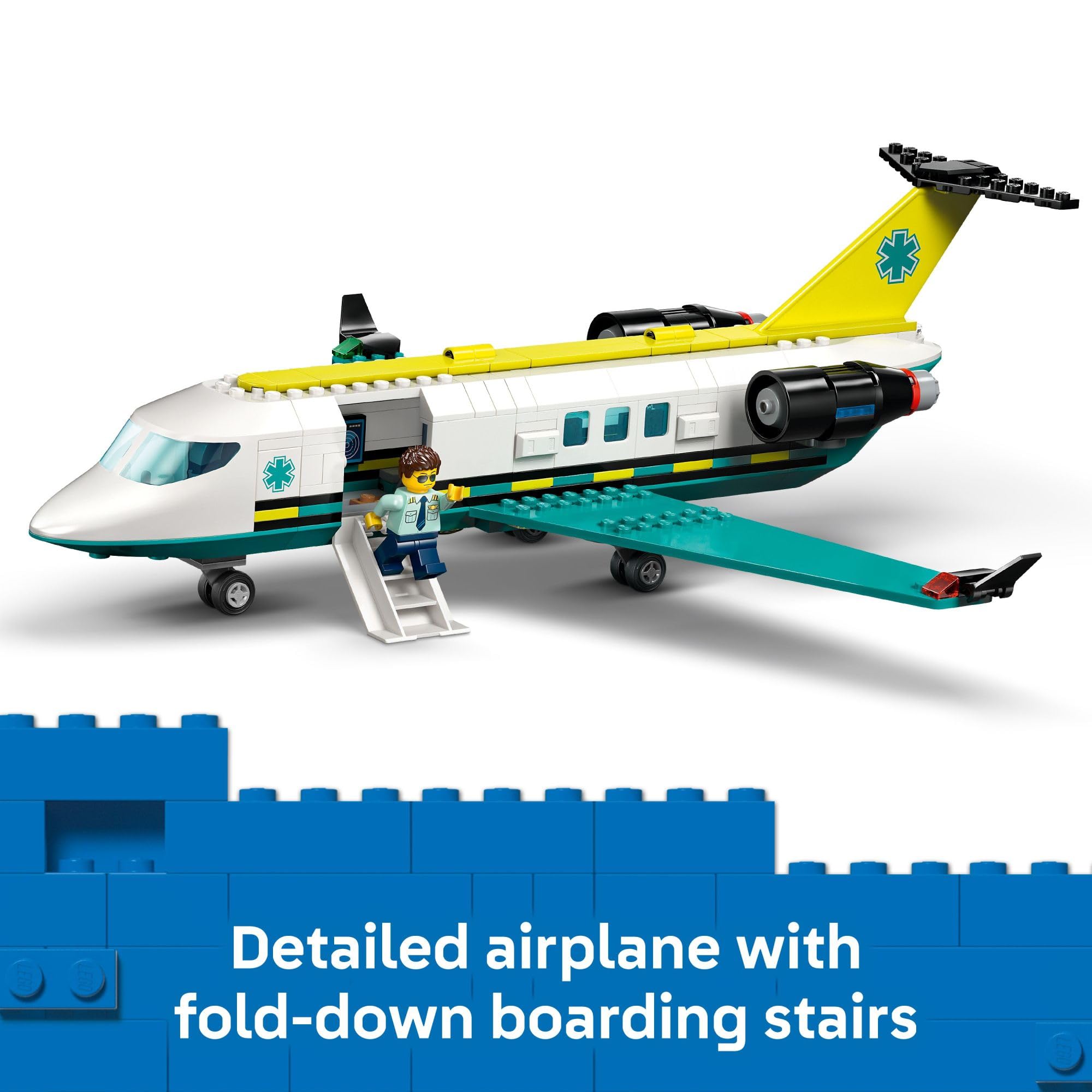 Amazon.com: LEGO City Emergency Air Ambulance Airplane Building