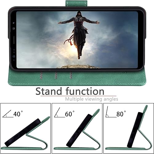 Miniatura 6 de SUANPOT Funda de piel tipo cartera para Samsung Galaxy Note 9 de 6.4 pulgadas con bloqueo RFID, soporte para tarjetas de crédito, funda con tapa