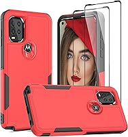 Vista 28 de Jeylly para Moto G Stylus 5G 2021 Funda con [2 Pack] Protector de Pantalla de Vidrio Templado, Protección Grado Militar Anti-Arañazos, Funda