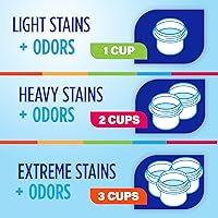 Vista 4 de Febreze Aditivo detergente para ropa, fuerza original en el eliminador de olores de lavado, diseñado para eliminar olores en un solo lavado causado