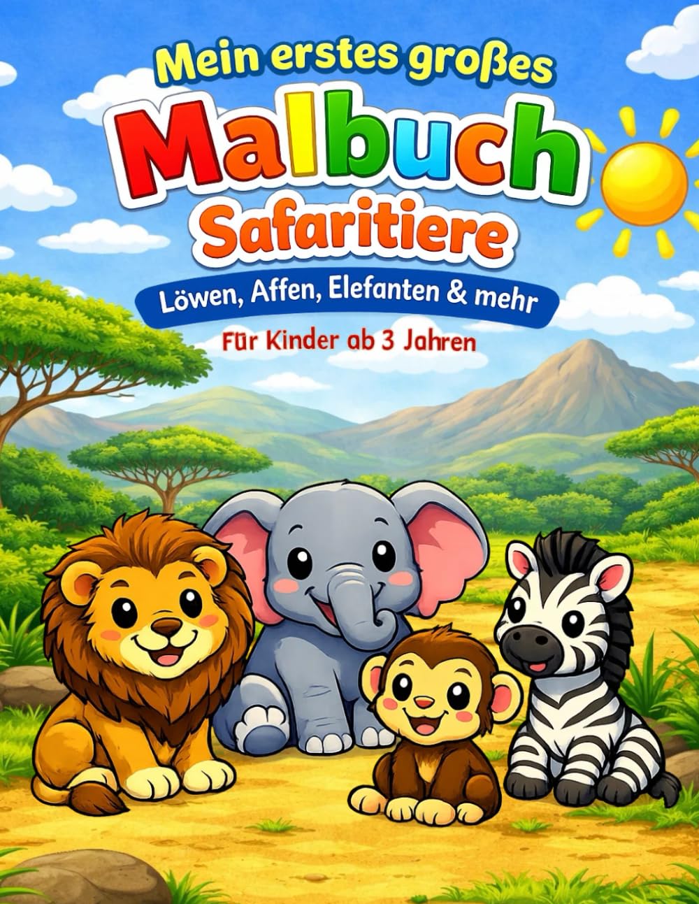Mein erstes großes Malbuch – Safaritiere: Band 5