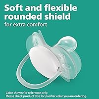 Vista 3 de Philips AVENT SCF222/43 - Chupete ultra suave de 0 a 6 meses, Dreams and Happy Designs, paquete de 4, blanco/verde