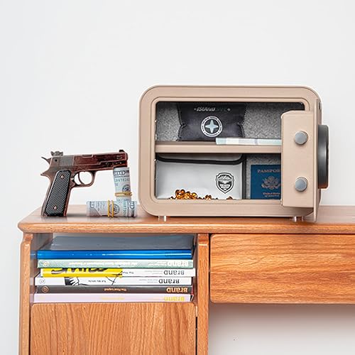 Miniatura 8 de Caja de Seguridad para el Hogar, Cajas de Seguridad Personales Digitales Pequeñas, caja fuerte, Cerradura Electrónica de Seguridad para Dinero con