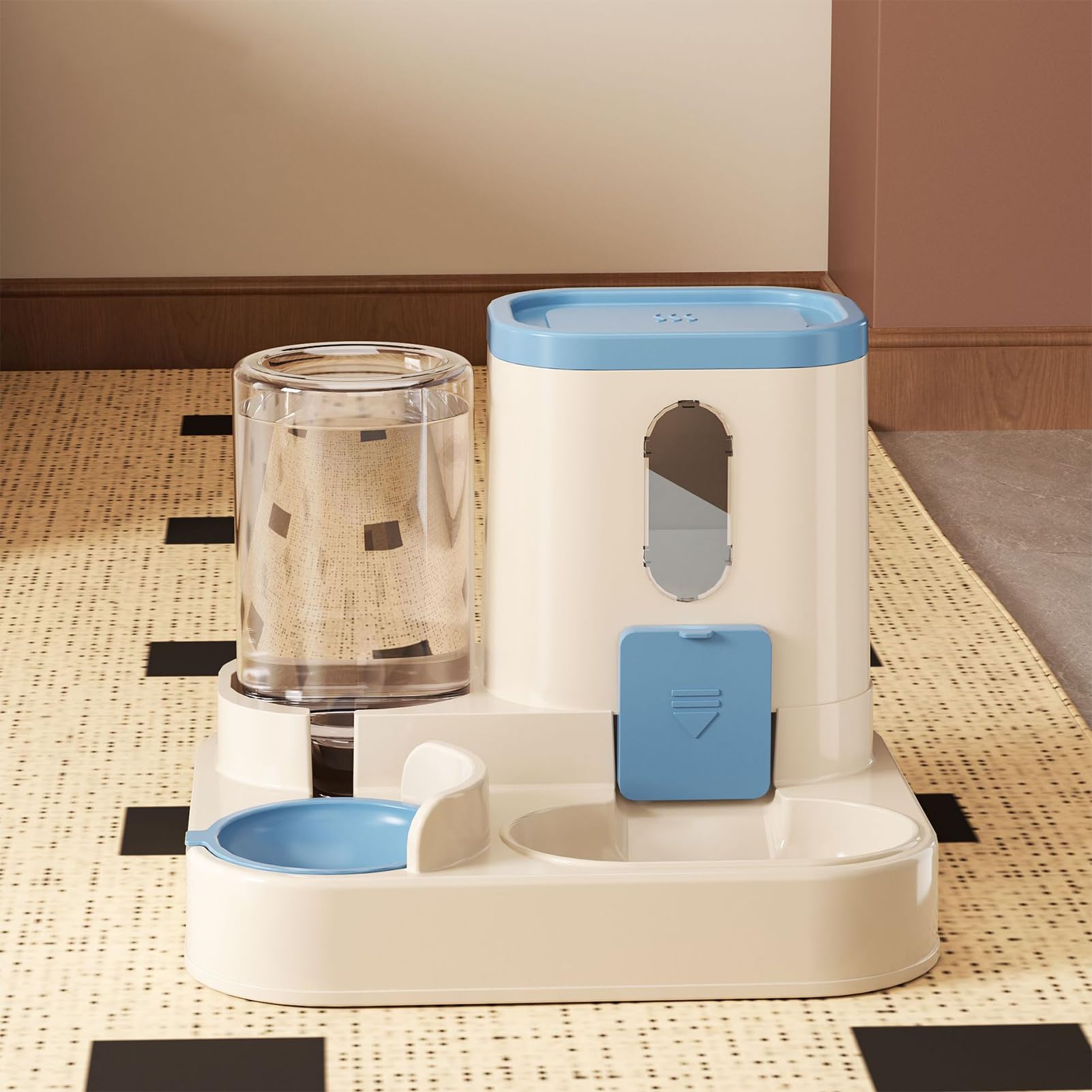 Distributore di cibo e ciotola for acqua for gatti