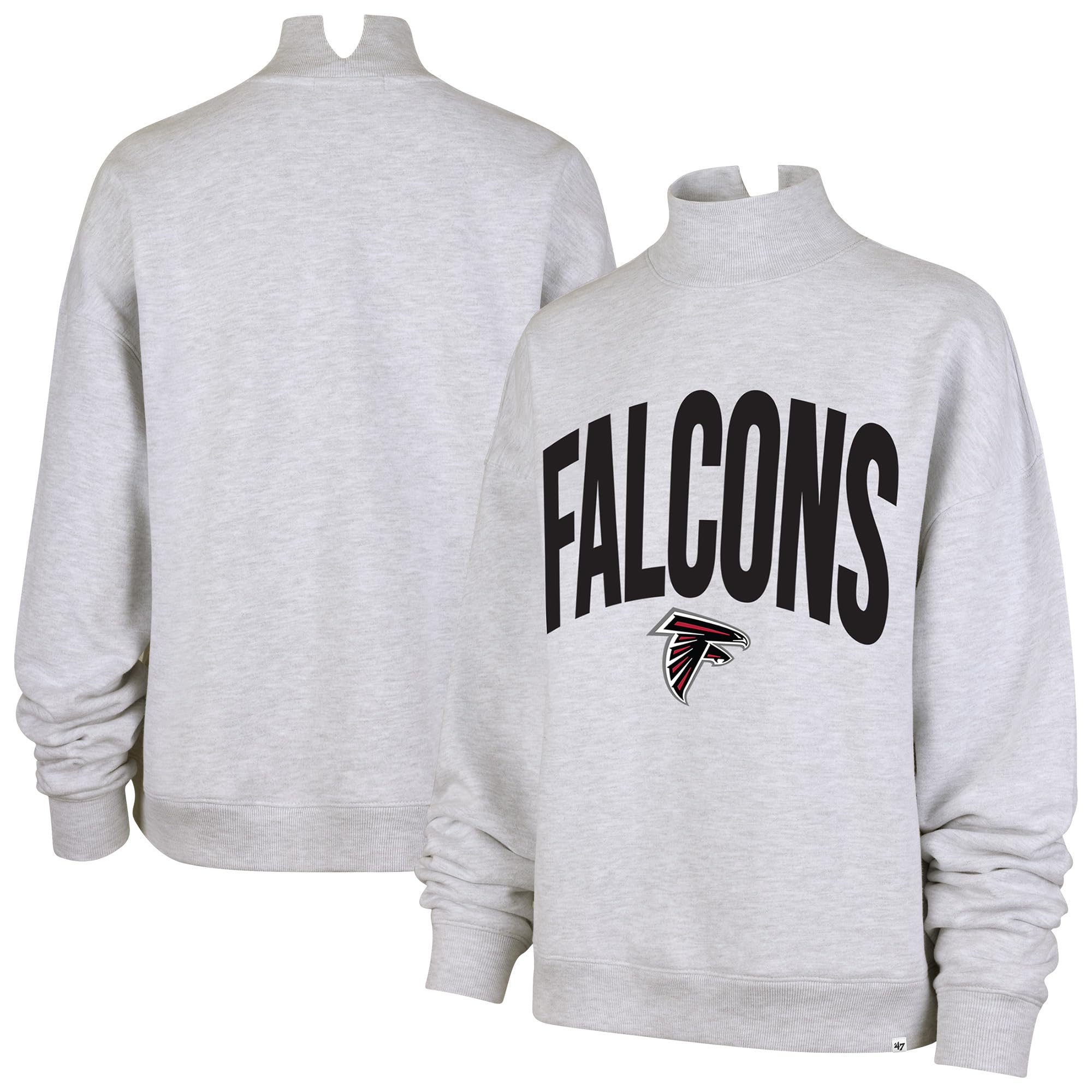 Amazon.com: 47 Women's Gray Atlanta Falcons Subtle Muse Mock Neck