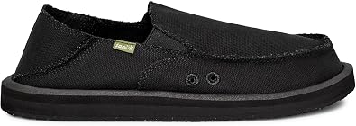 Sanuk Donny Mens Loafers - Slip On Shoes with Memory Foam Footbed | Mens shoes, slip on shoes for men, mens slip-on loafers, memory foam footbed, casual everyday wear
