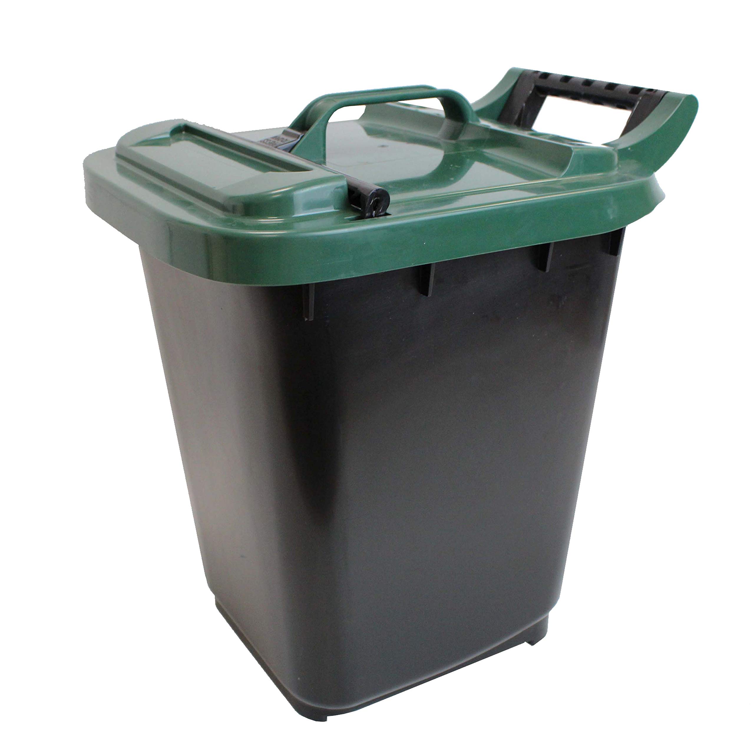 Buy Kerbside Compost Caddy with Locking Lid Black with Green Lid