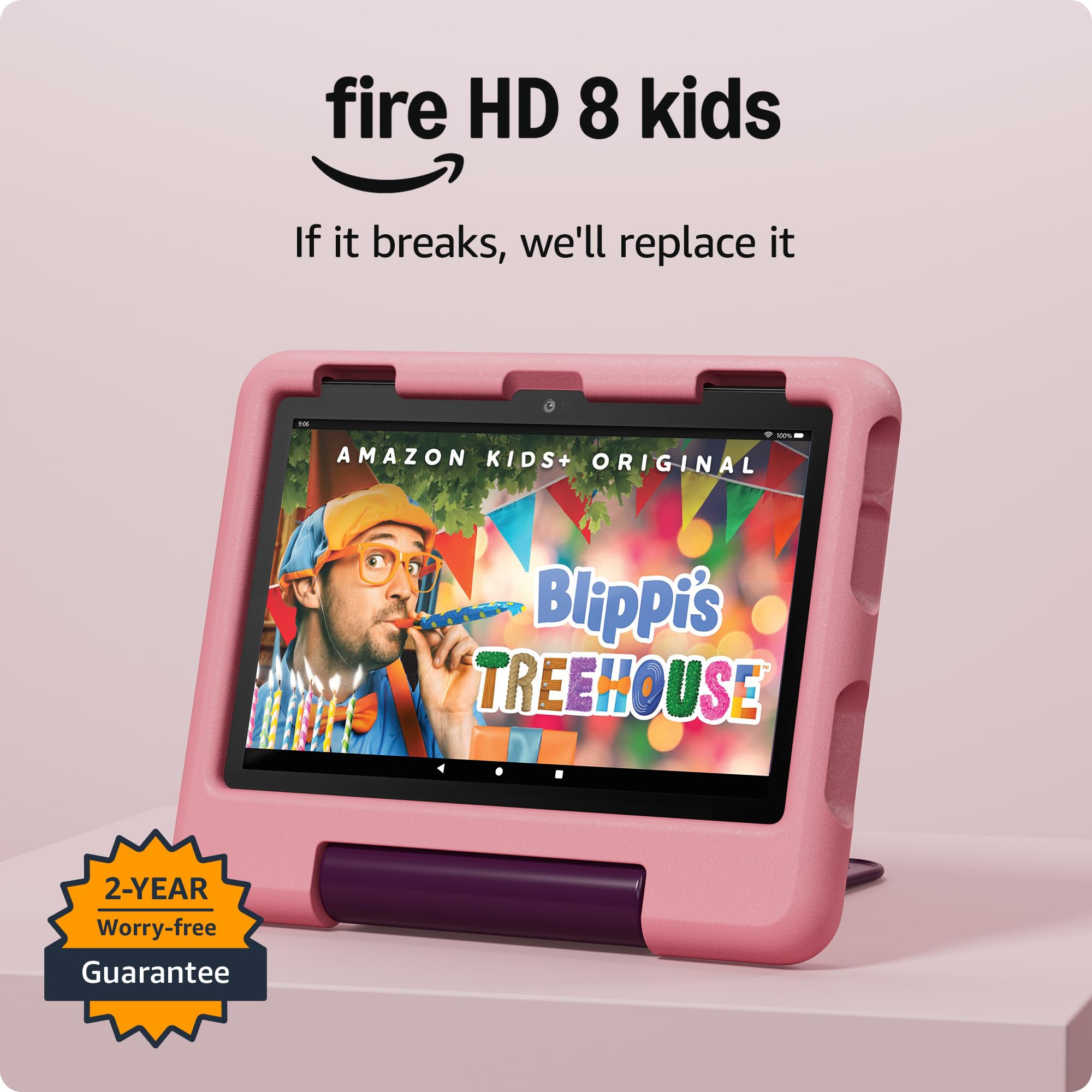 Amazon Fire HD 8 Kids tablet (newest gen), ages 3β7 | 3 GB memory, includes ads-free books, games and videos that children love, 8" HD screen, parental controls, 13-hr battery, 32 GB