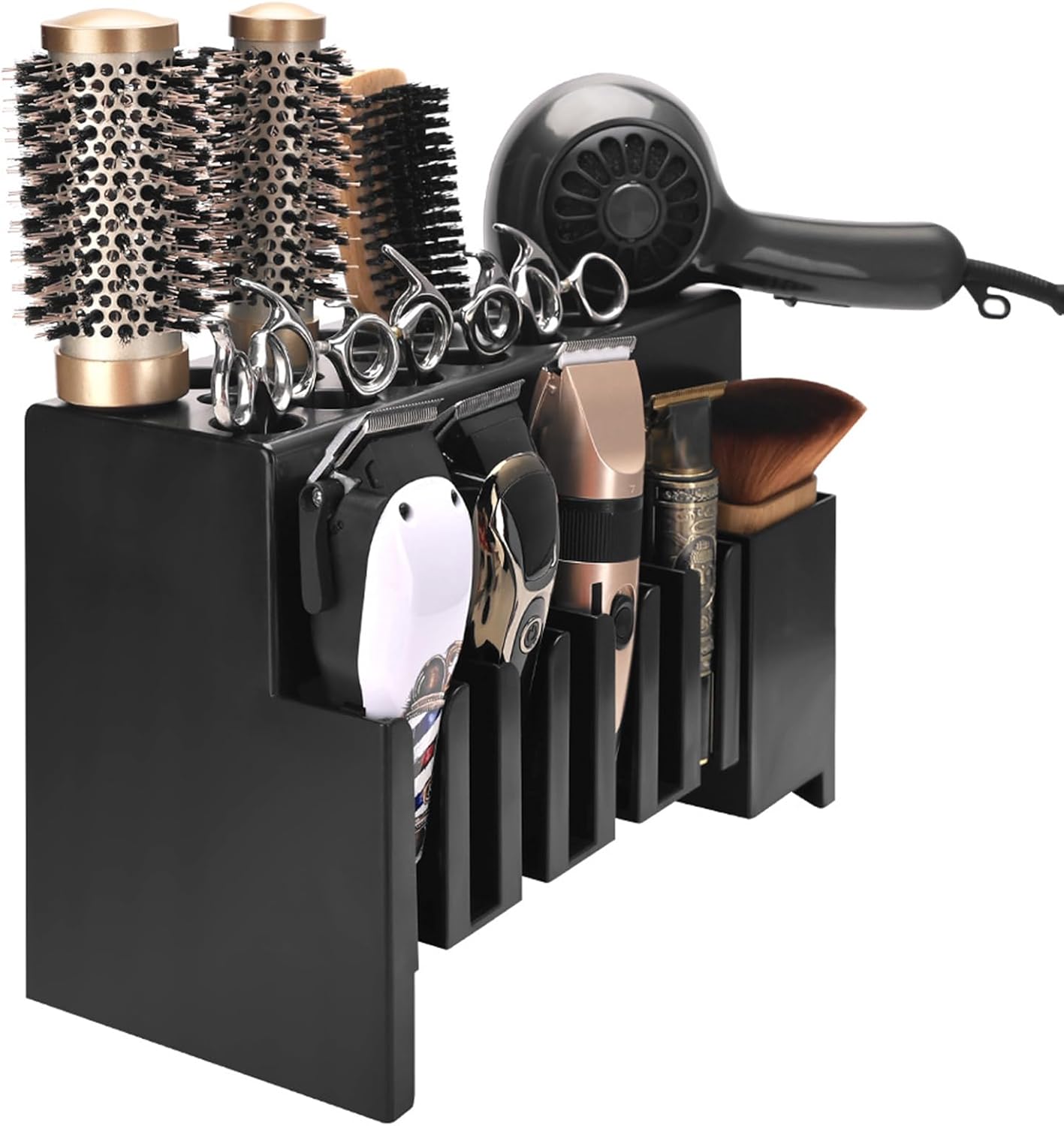 Salon Scissors Storage Multi Slot Rack Tool Holder Easy Assembly For Barbershops Scissors Holder