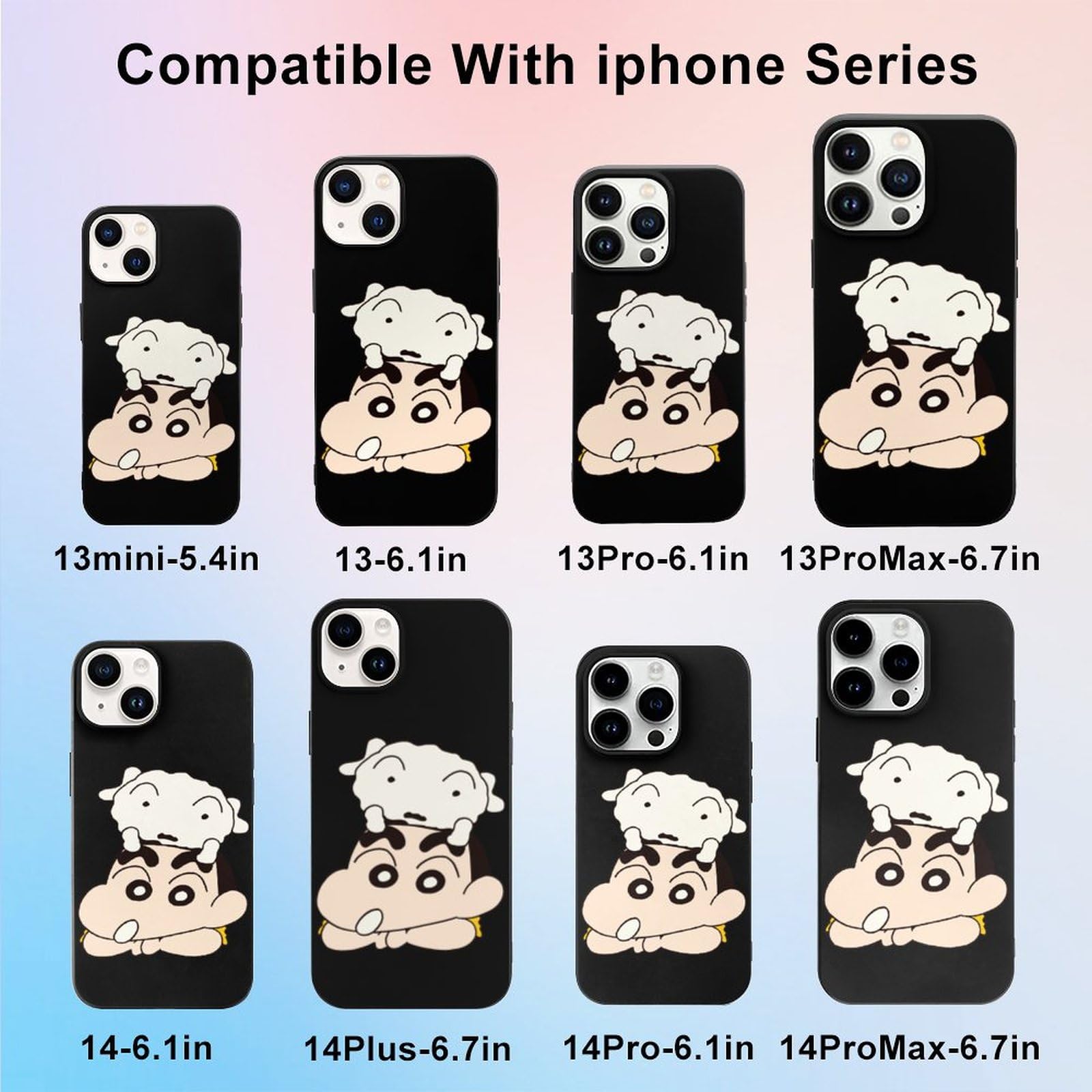 Amazon.co.jp: iPhone 15 Proケース クレヨンしんちゃん シロ