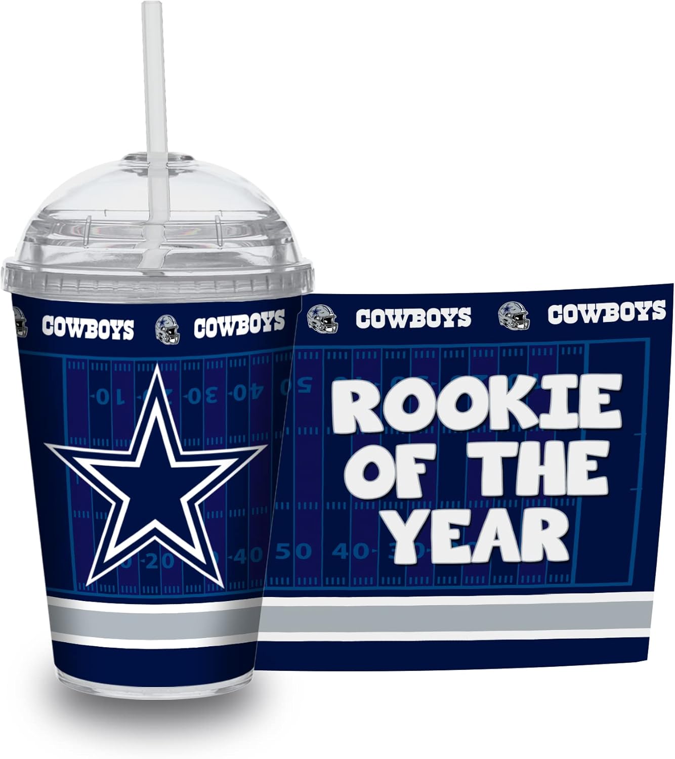 NFL Football 12oz Team Color Laser Engraved Youth Plastic Tumbler for NFL Fans