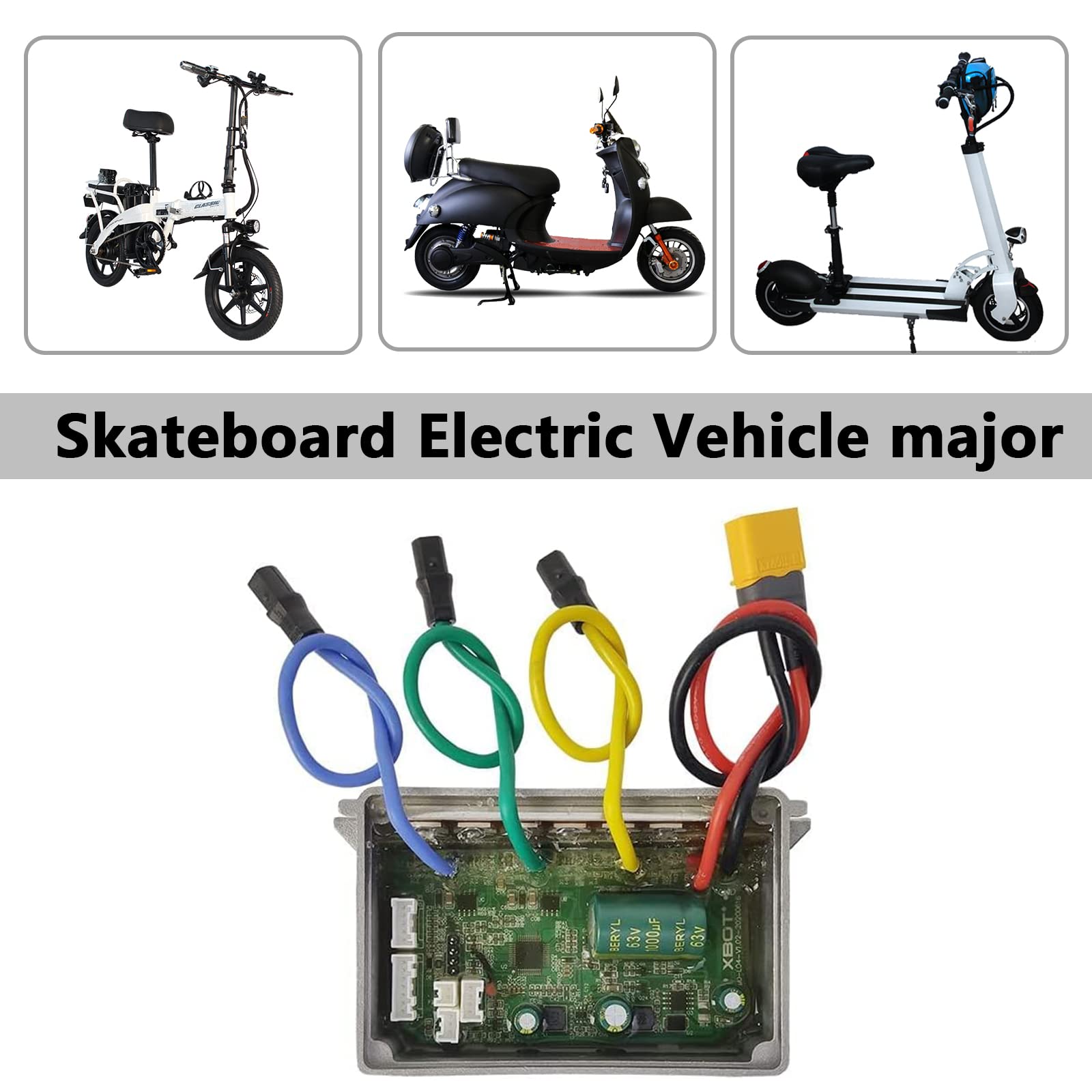 Motore brushless per scooter elettrico, kit di montaggio per la sostituzione delle parti accessorie della scheda controller dello scooter per velocità costante Ninebot Controllo sensibile dei cambi