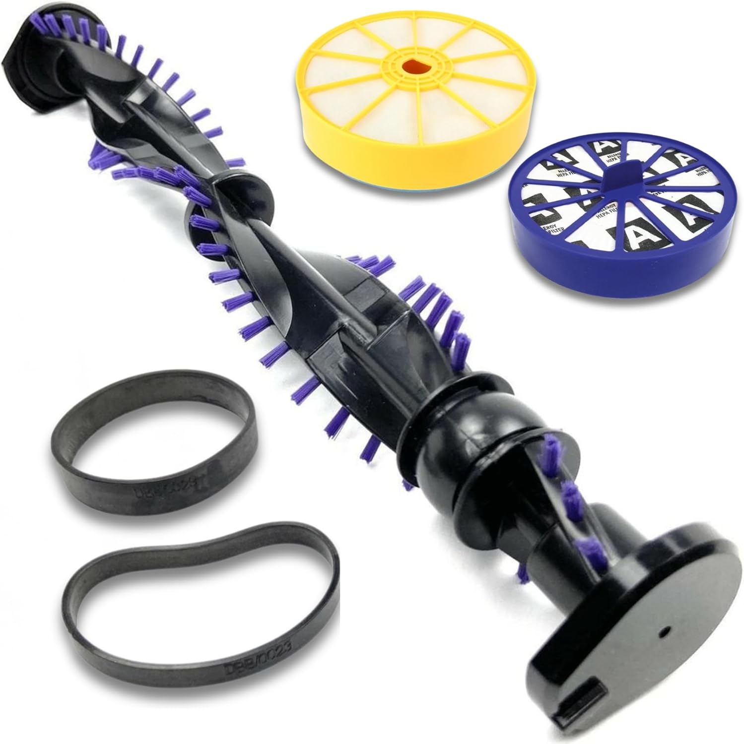 Replacement Kit for DC07 - Includes Brushroll, 2 Belts, 1 Washable Pre Filter, 1 Post HEPA Filter - Compatible with Dayson DC07 Models Only - 5 Pack