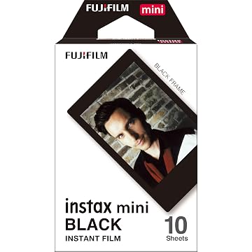 Filme Instax Mini Black com 10 Fotos, Fujifilm