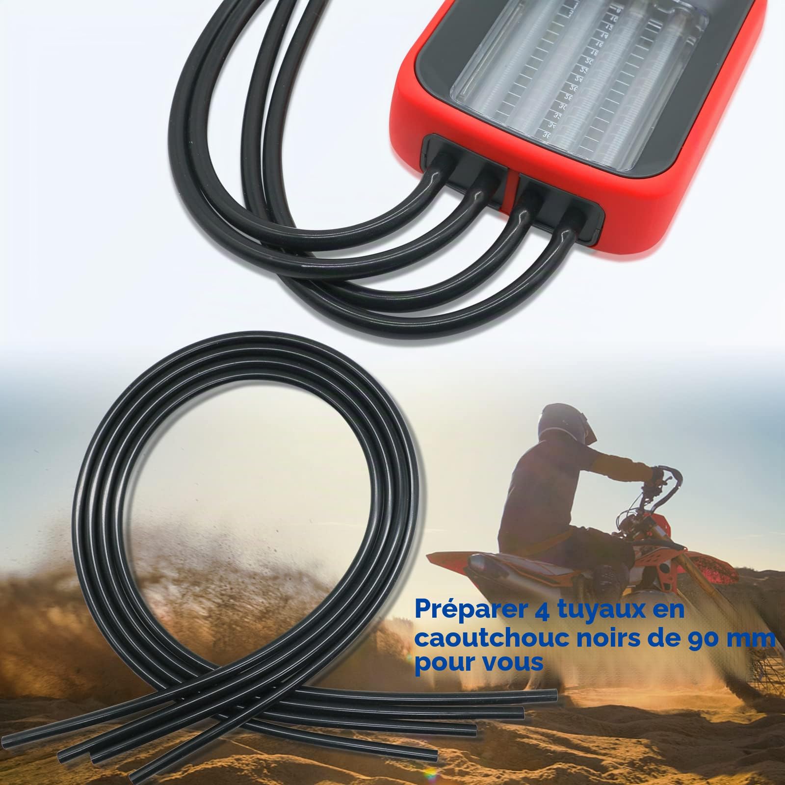 Universal 4 cylindres 3 cylindres 2 cylindres Carburateur Synchroniseur pour Moto Carb Balancer Synchronisation Gauge