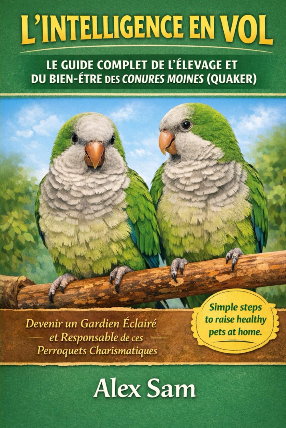 L'INTELLIGENCE EN VOL : LE GUIDE COMPLET DE L'ÉLEVAGE ET DU BIEN-ÊTRE DES CONURES MOINES (QUAKER): Devenir un Gardien Éclairé et Responsable de ces Perroquets Charismatiques