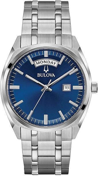 Bulova Orologio Analogico Quarzo Uomo con Cinturino in Acciaio Inox 96C125  : Amazon.it: Orologi