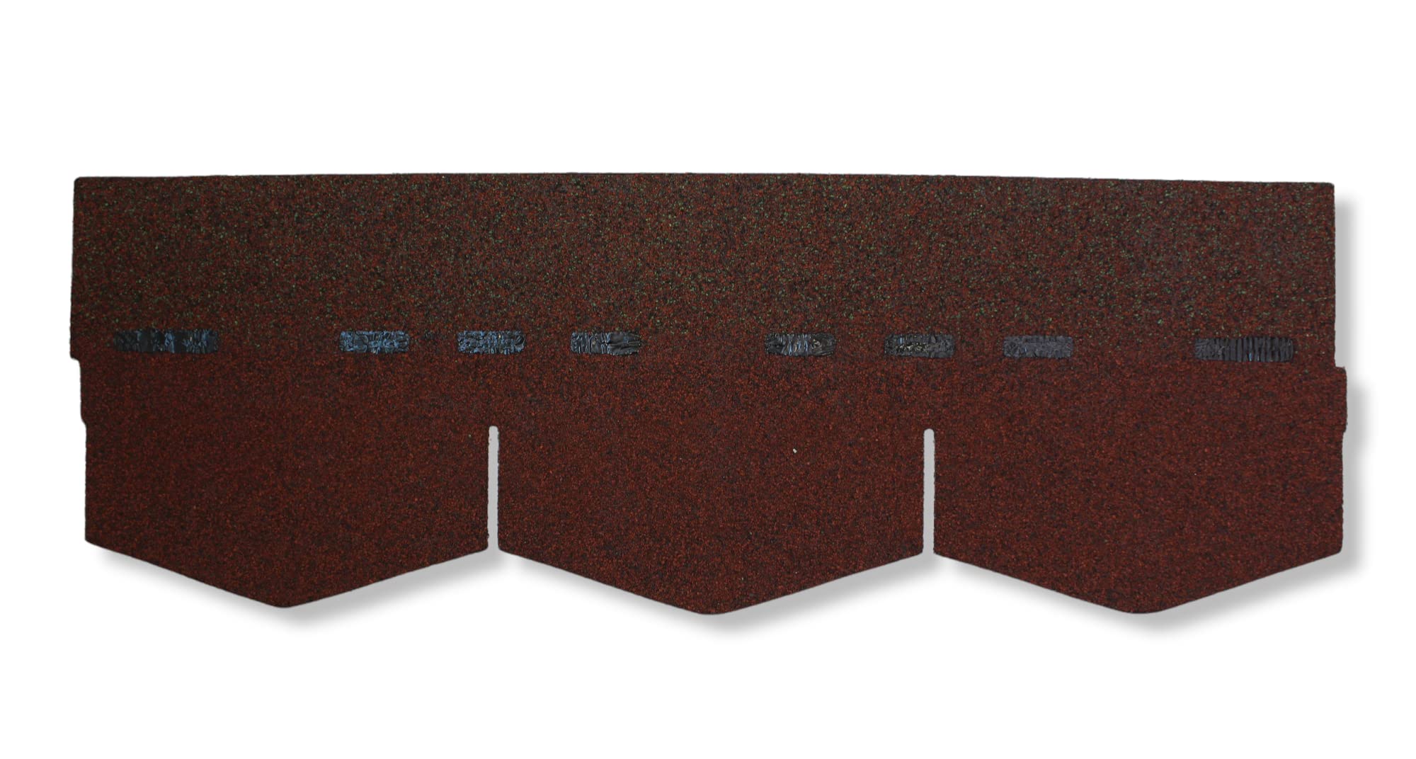 Gartenwelt Riegelsberger Tegole bituminose Premium PRO S125 Triangolo 1 m² Rosso con inserto in velo di vetro Tegole per tetti
