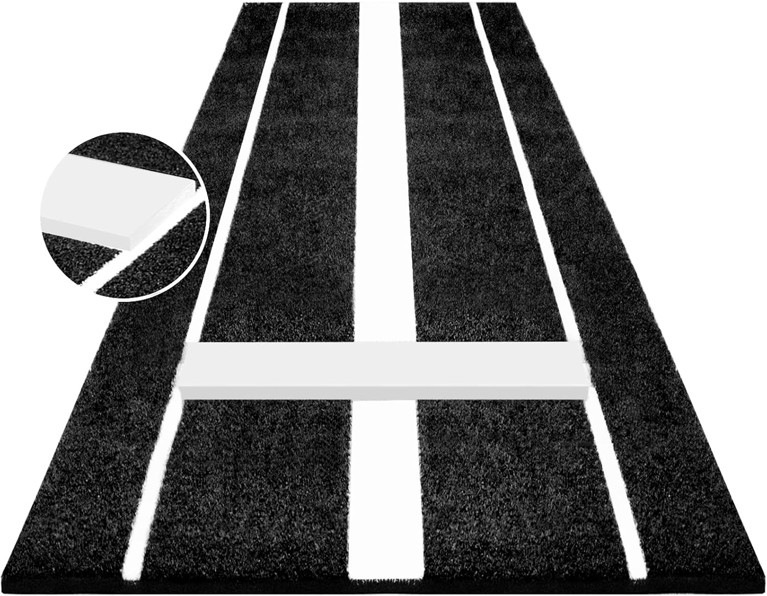 Softball pitching mat 10' x 3' with 5mm backing