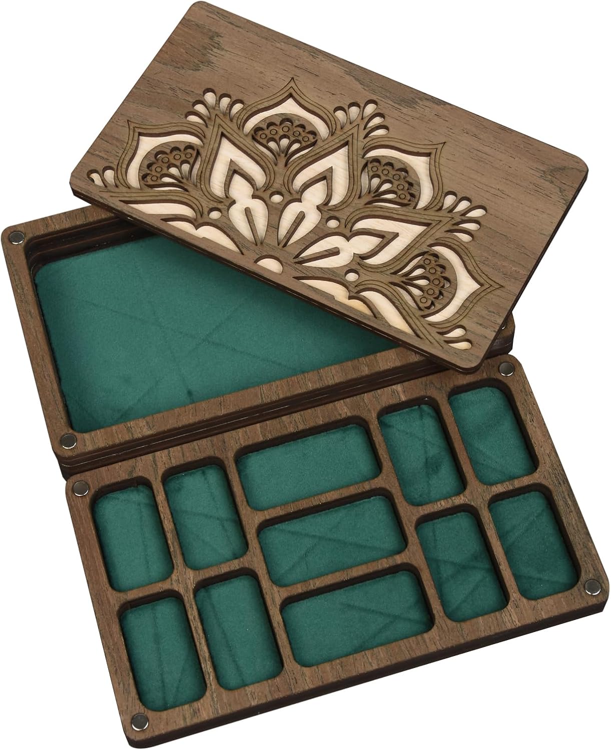 Bead Storage Organize with Lid,Bead Storage Solutions, Bead Sorting Tray,Beadwork Accessory Sorter Container (Brown-M 180X105mm)
