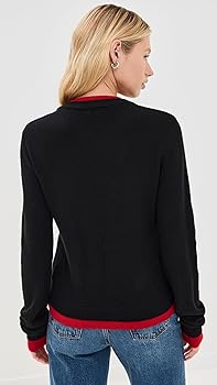 SY32 Lサイズ　ブラック　BORDER SWEATER 26,400円 Eco Roses Oversized Sweater | GUESS