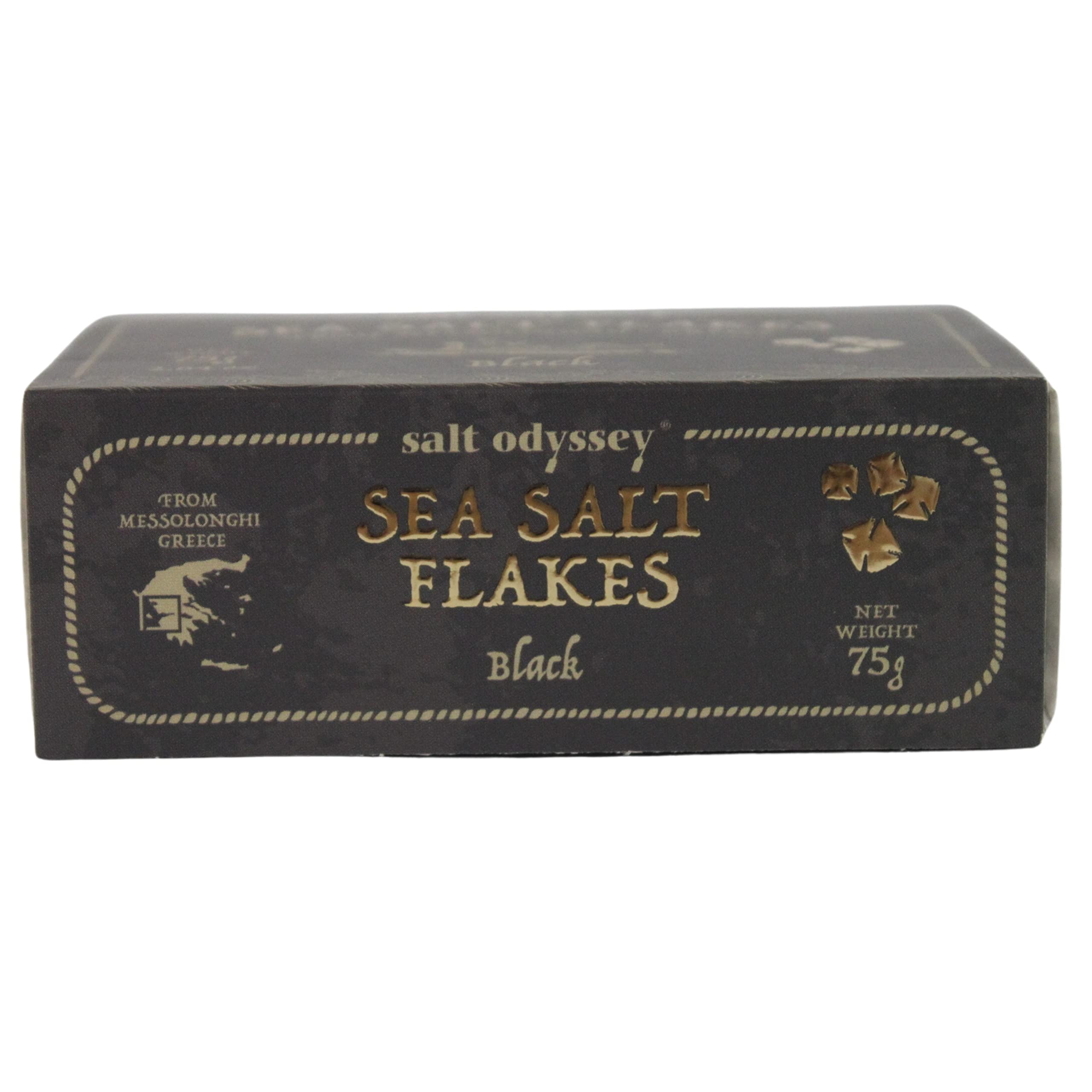 Salt Odyssey Escamas de Sal Marina Negras, Paquete de 3 x 75 g (Total: 225 g) - 3