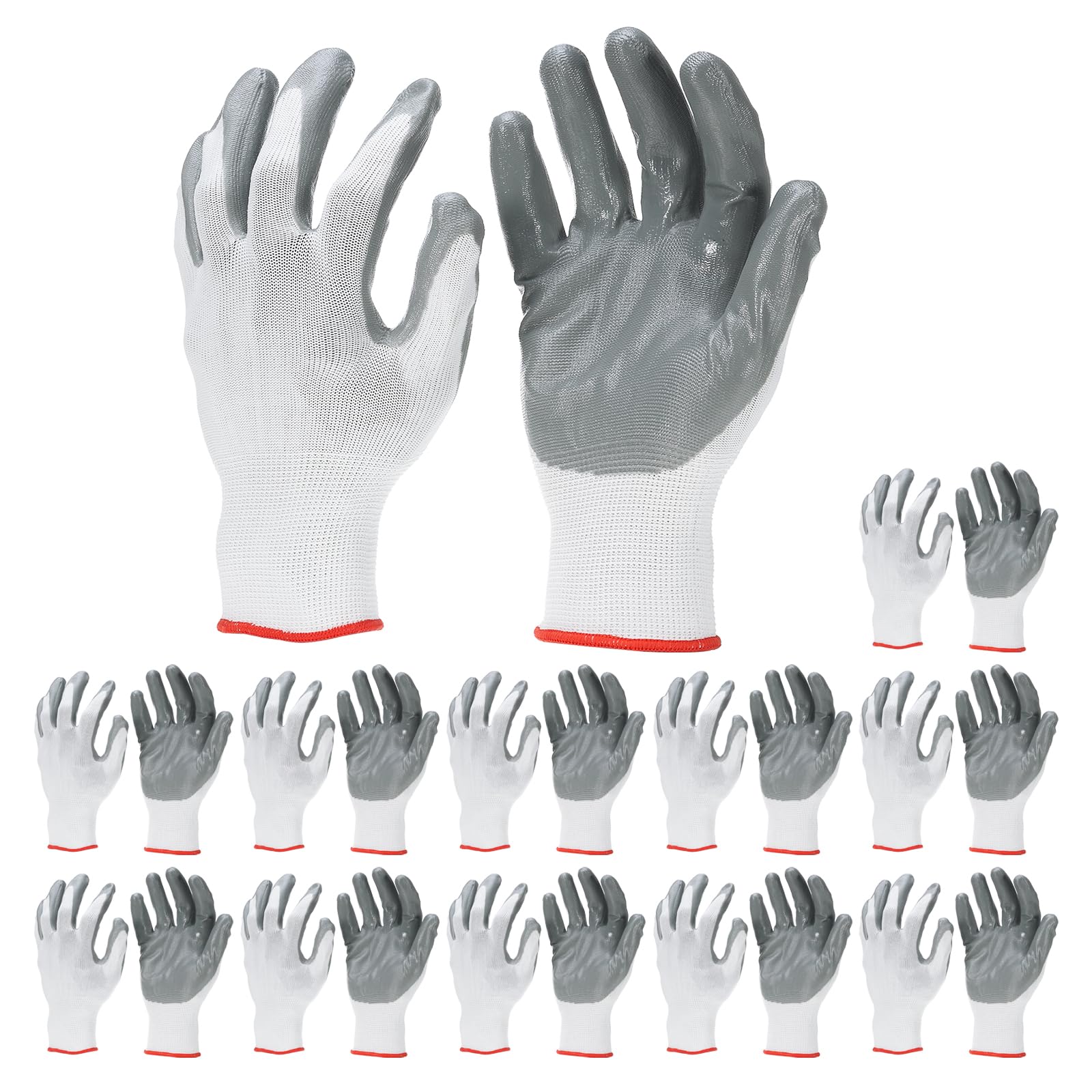 PATIKIL Safety Work Gloves Nitrile Coated