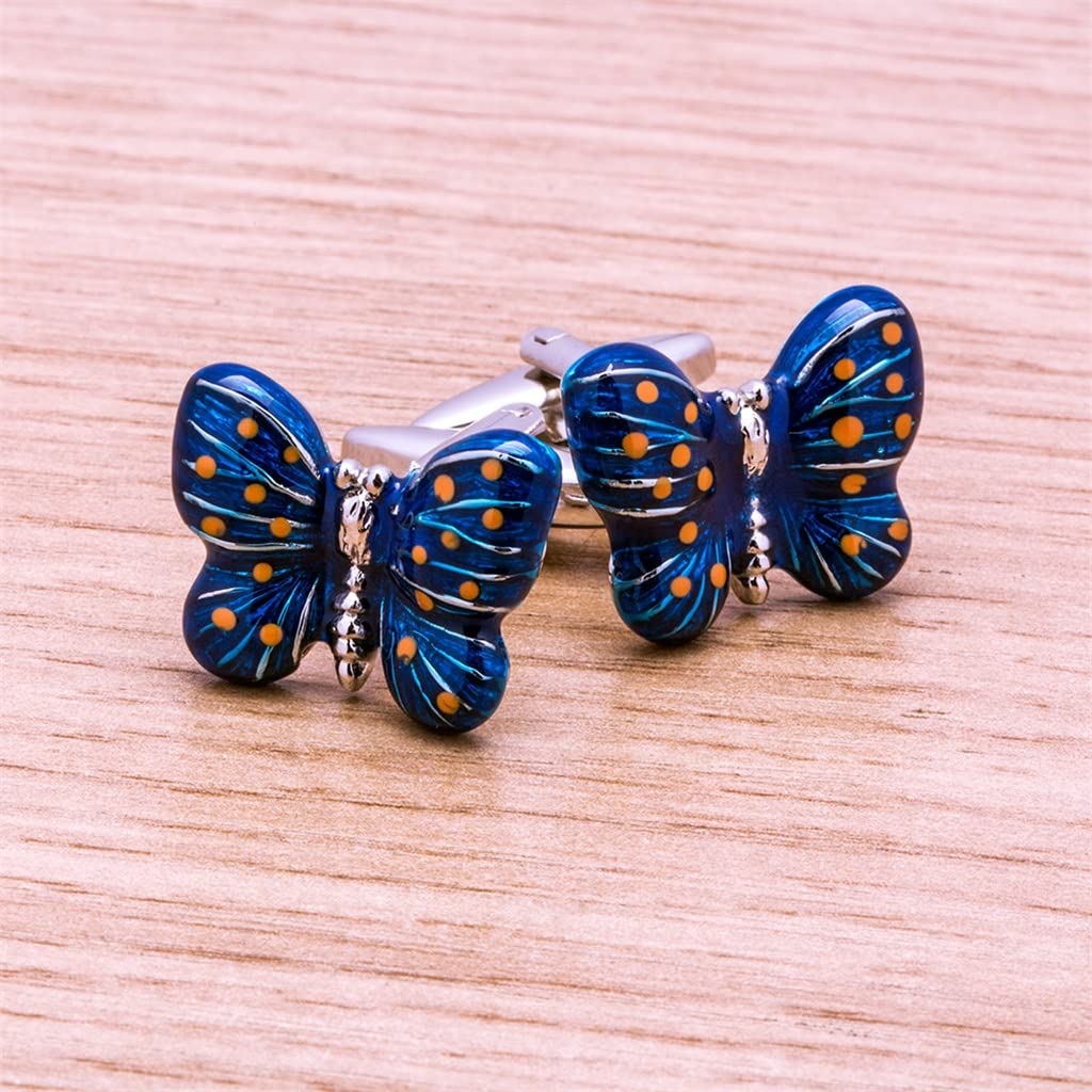 Gemelos De Hombre Mariposa Gemelos De Metal Botones Camisas De Invitados De Boda Accesorios De Brazalete (Color : A, Tamaño : 20 * 12mm) (A 20 * 12mm)