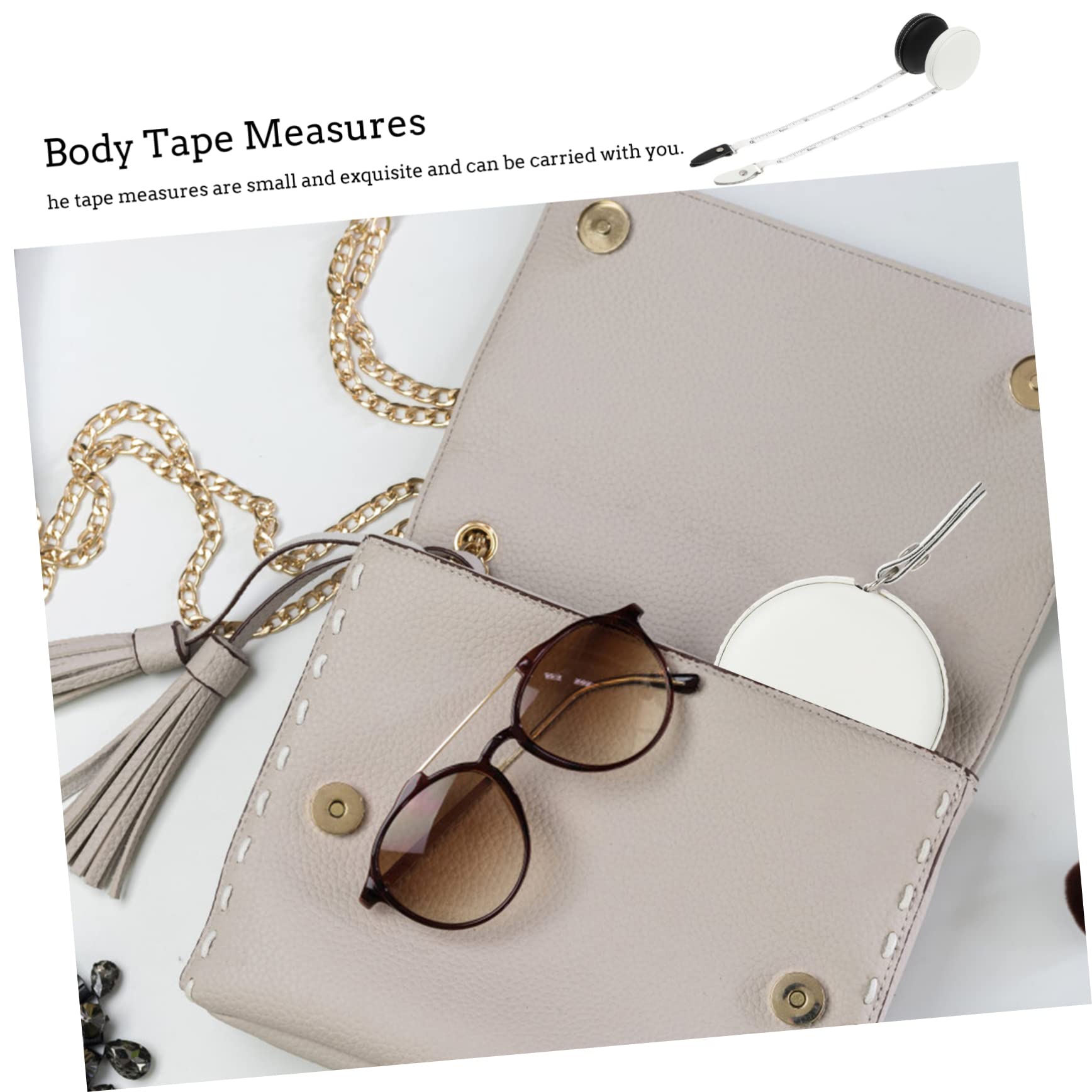 BEBEMOKO 2pcs PU Garment Measuring Tapes with Dual Sided Scale Practical Body Measuring Rulers for Clothes Tailoring and Crafts Durable and Portable Design