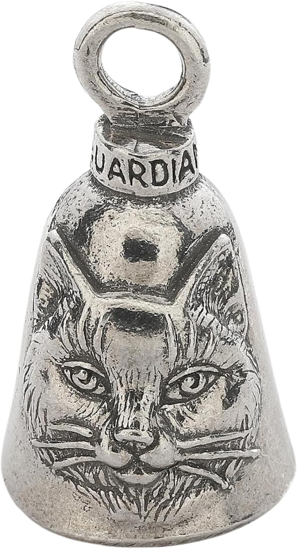 Animals Good Luck Bell w/Keyring & Black Velvet Gift Bag | Motorcycle Bell | Lead-Free Pewter | Made in USA