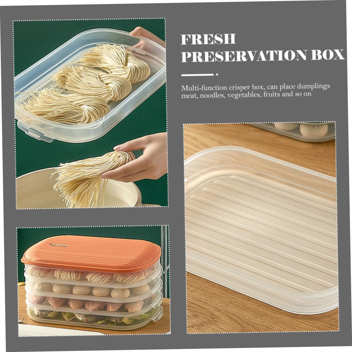 Insulated Food Storage Box Airtight Kitchen Containers Lids -keeping Container
