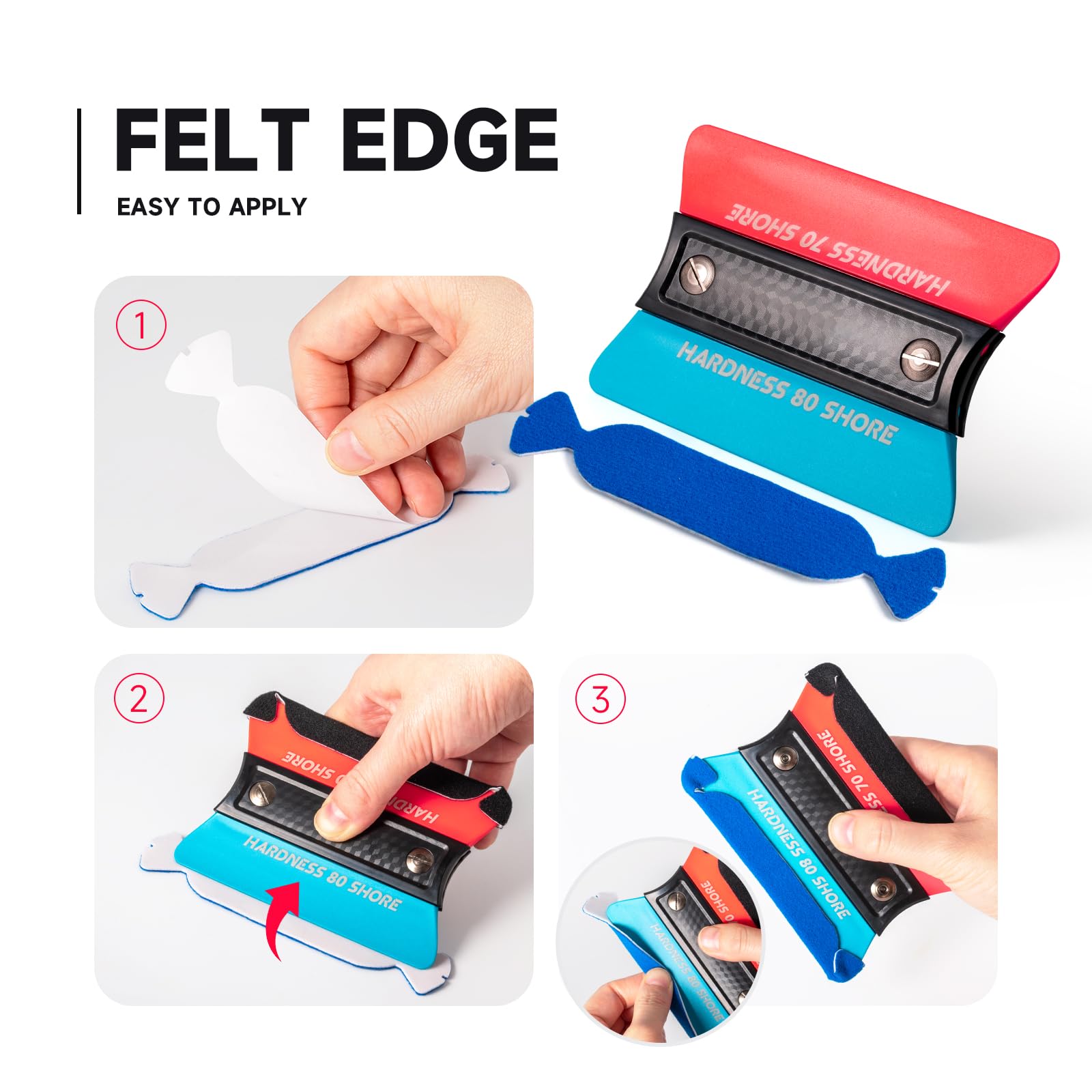 Amazon.com: FOSHIO 4-Pack Magnetic Vinyl Wrap Squeegee Kit, 7