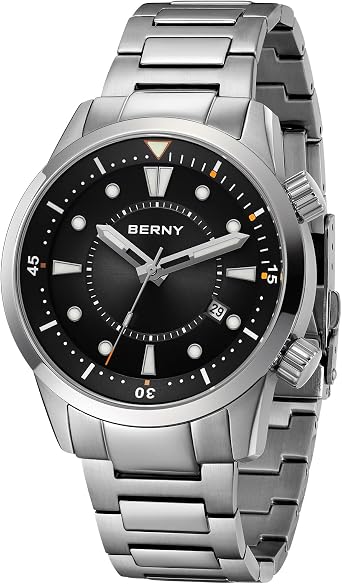 BERNY Diving Watch for Men Mechanical Automatic Wristwatch 200M Waterproof