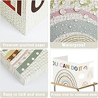 Vista 3 de 12 tableros de privacidad para escritorios de estudiantes, bohemio, para el aula, divisor de escritorio, panel de privacidad, carpetas