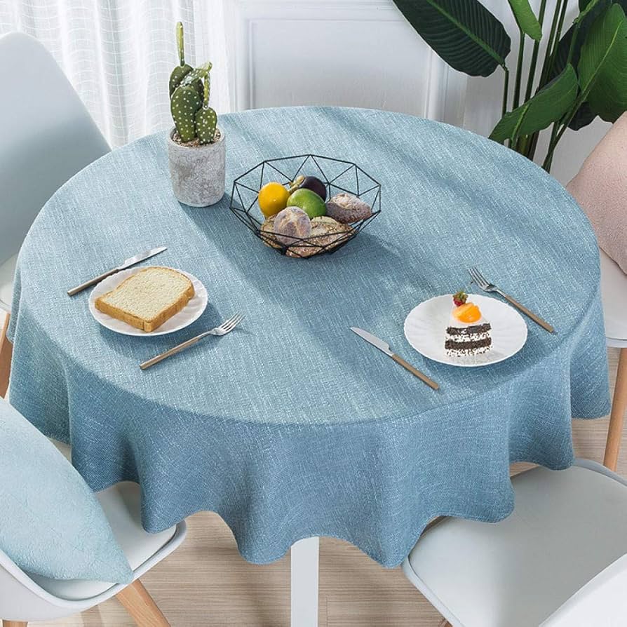 【ZARA HOME】大判テーブルクロス　青のフローラル柄　リネン＆コットン製 ZARA HOME】大判テーブルクロス 青のフローラル柄 リネン