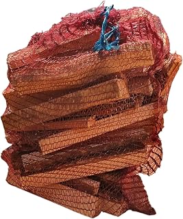 Sheds to Last - 1 x Netted Kiln Dried Kindling Wood Natural Firelighters For Woodburning Stove, Open Fire Pit, Camping, BBQ And Pizza Oven. Made From Sustainable Logs. 1 Bag