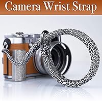 Vista 2 de Correa de muñeca para cámara réflex digital/sin espejo, correa de mano de liberación rápida con conector más seguro (blanquecino)
