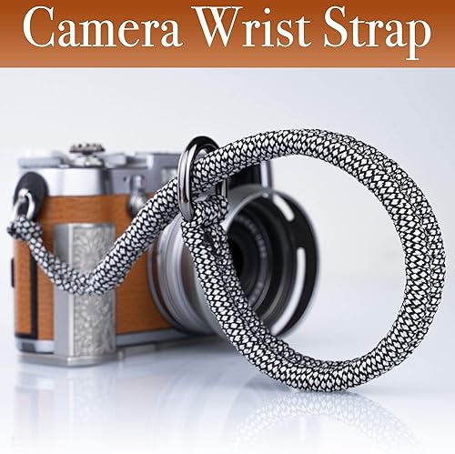 Miniatura 2 de Correa de muñeca para cámara réflex digitalsin espejo, correa de mano de liberación rápida con conector más seguro (blanquecino)