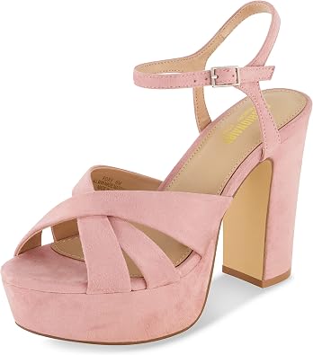 CUSHIONAIRE Womens Foxy platform dress sandal +Memory Foam and Wide Widths Available