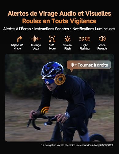 iGPSPORT BiNavi Air Fahrradcomputer Kabellos, GPS 3,0″ Touchscreen Karten Sprachnavigation Kletterfunktionen - 5