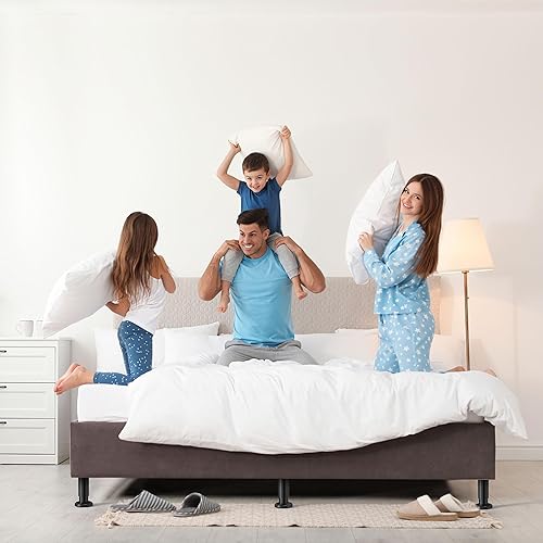 Miniatura 7 de Patas de soporte de metal para debajo de la cama, patas de soporte de marco de cama de altura ajustable, pata de soporte de listones de cama para