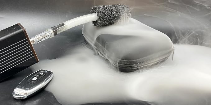 Máquina de humo portátil para fiestas y DJ miniatura 8