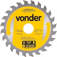 Vonder, Lâmina De Serra Circular Com Dentes De Metal Duro/Vídea, 110 Mm X 20 Mm, 24 Dentes.