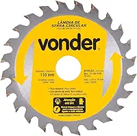 Vonder, Lâmina De Serra Circular Com Dentes De Metal Duro/Vídea, 110 Mm X 20 Mm, 24 Dentes.